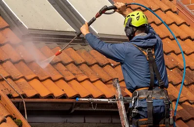 Démoussage et hydrofuge de toiture à Ledringhem